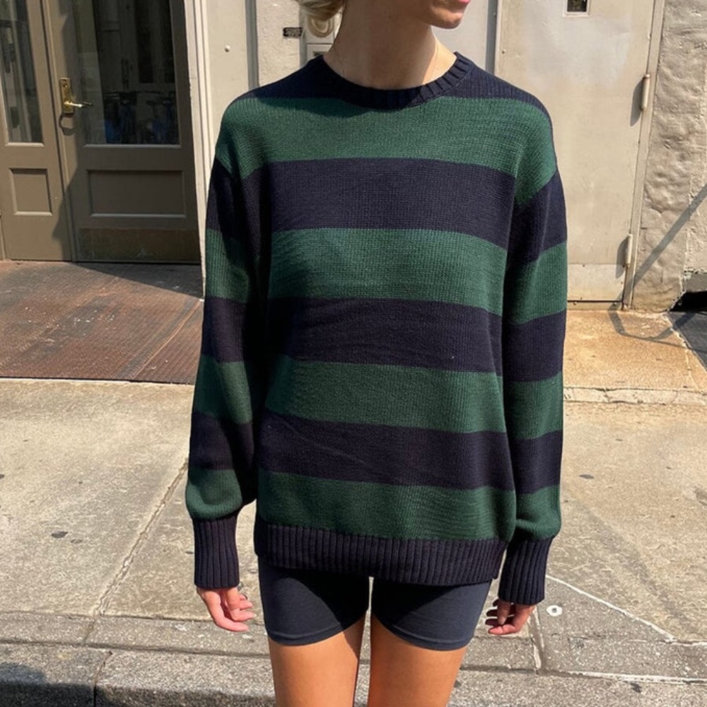 Brandy Melville BRIANNA COTTON THICK STRIPE SWEATER